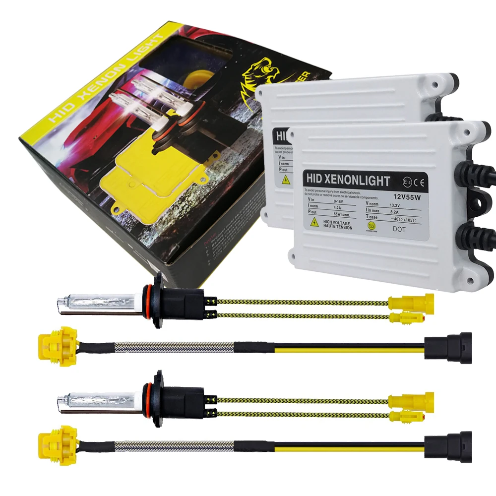 55 Вт AC h4 Hi/low H4 bi Комплект Ксеноновых тонких балластов HID Ксеноновые фары лампы H1 H7