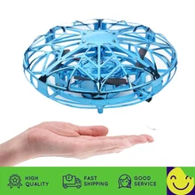 Mini helicóptero teledirigido OVNI, Dron con sensor manual, cuadricóptero teledirigido infrarrojo, juguetes de inducción eléctrica para niños