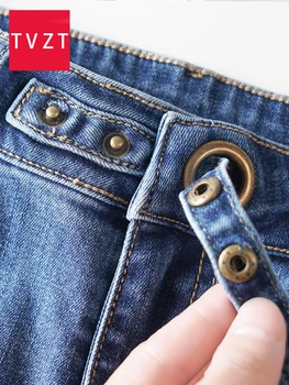 

TVZT High Waist Pants Wide Legs Retro Loose Women's Denim Trousers Retro Boyfriend Jeans Street Blue Black 2020 Denim Pants