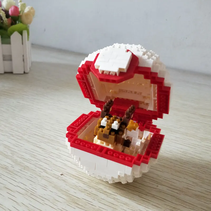 Love Ultra Prime Dive Ball Animal Mew Pikachu Charmander Raichu Diamond Мини Маленькие блоки строительные