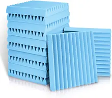 Panneaux d'Isolation Acoustique en Mousse pour KTV, Studio, Article pour Murs Insonorisés, 300x300x25 mm, 12 Pièces