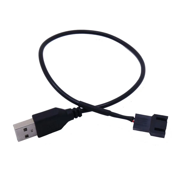 Usb To 4pin/3pin Computer Fan Adapter Cable 5v To 12v Power Cable Connector  3pin Or 4pin Fan To Usb Adapter 30cm - Pc Hardware Cables & Adapters -  AliExpress