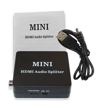 HDMI Splitter with 2CH 5 1CH SPDIF COAXIAL Audio Extractor Converter Audio Splitter for XBOX PS4 Headphone