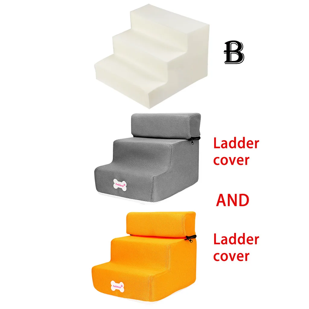 Новинка, 3 ступеньки, сетка для домашних животных, Нескользящие нижние лестницы и лестницы, комбинация, аксессуары для украшения дома