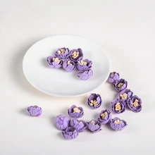  10/20/50Pcs Artificial Microfiber Flowers Mini Flowers For Wedding Decorations DIY Wreath Headdress Clip Accessories Fake Flower 