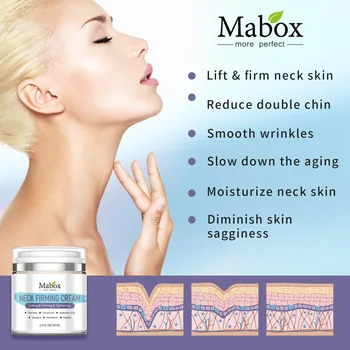 MABOX Neck Chest Wrinkle Cream Repair Dry Crepe Skin Firming Cream Anti Aging Moisturizing Lifting