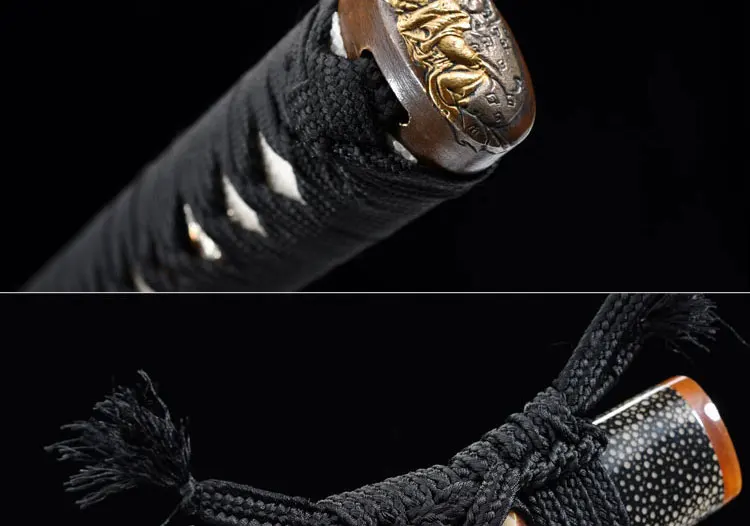 Home Decoration T10 clay burned edge Japan Katana Sword Handmade Alloy fittings Plum scabbard Beautiful samurai sword Combat pr
