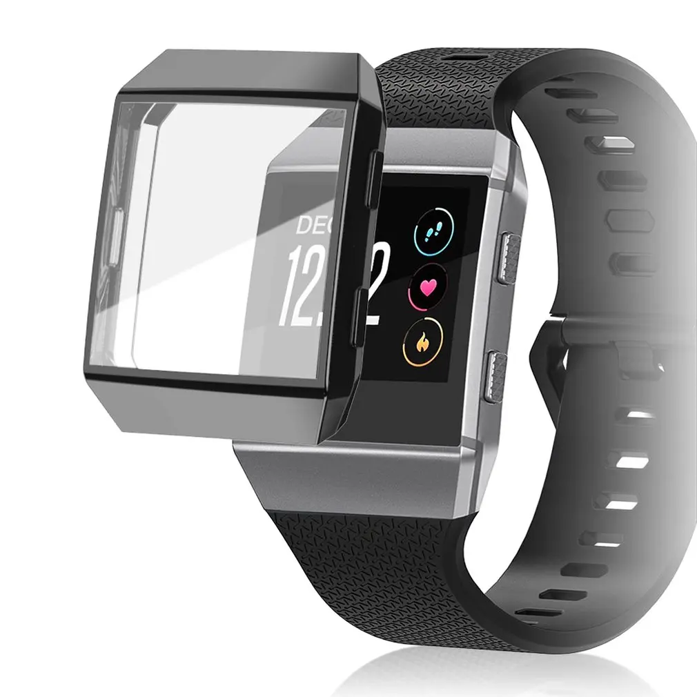 

Watch Protective Shell Plating Silicon Shell Rubber Anti-Fall Sleeve Tpu Fashion Delicate Protective Case For Fitbit Ionic