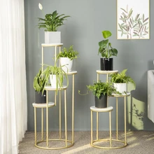 Художественная многоярусная Цветочная стойка для гостиной, для помещений, зеленая Луо посадочного типа, Цветочная Балконная Простая Стойка для цветочных Горшков