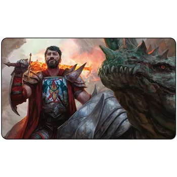

Magic trading card game Playmat: EMBERETH PALADIN -THRONE OF ELDRAINE playmat for trading card game 60cm x 35cm (24" x 14") Size