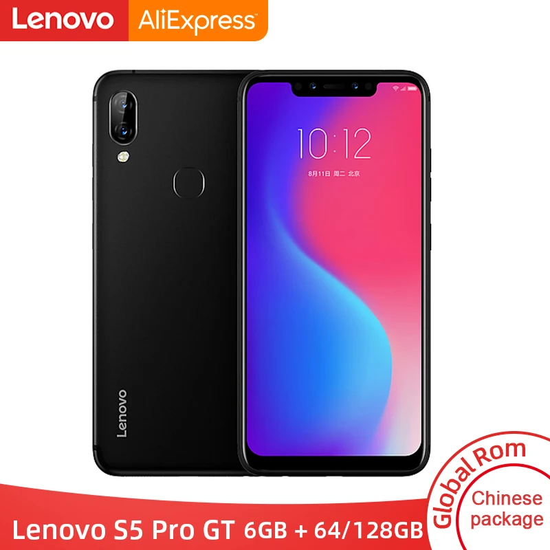 Lenovo S5 Pro GT с глобальной прошивкой, 6 ГБ, 128 ГБ, восьмиядерный смартфон Snapdragon 660, четырехъядерный процессор 20 МП, камера 6,2 дюйма, четыре ядра, 4G, LTE телефон