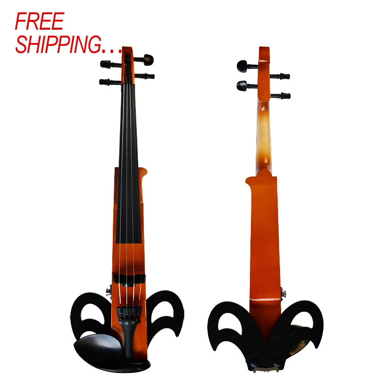 Kinglos 4/4 wireless mic transmitter chinrest spindle screwdriver carbon fiber case electric Violin
