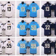 Стилизованный, Лос-Анжелес Joey Bosa Antonio Gates Филип Риверс Keenan Allen Elite для мужчин Джерси