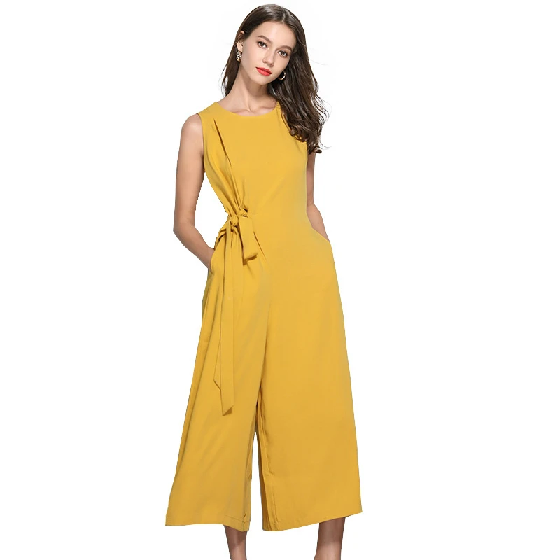 yellow work jumpsuit