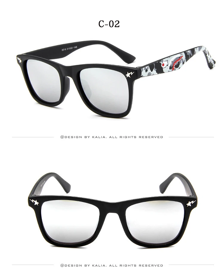 Новые крутые очки детские модные солнцезащитные очки с покрытием детские солнцезащитные очки