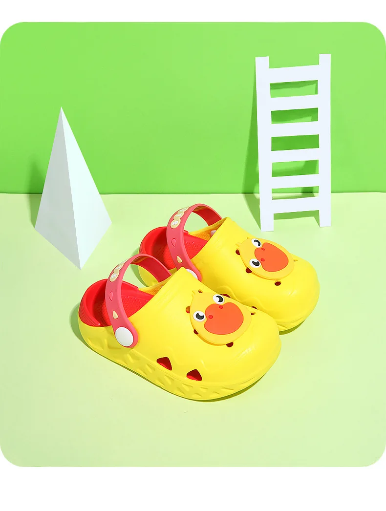 Детские ботинки для сада, мягкая нескользящая обувь со съемным кроком для маленьких мальчиков и девочек, пляжные Тапочки для ванной