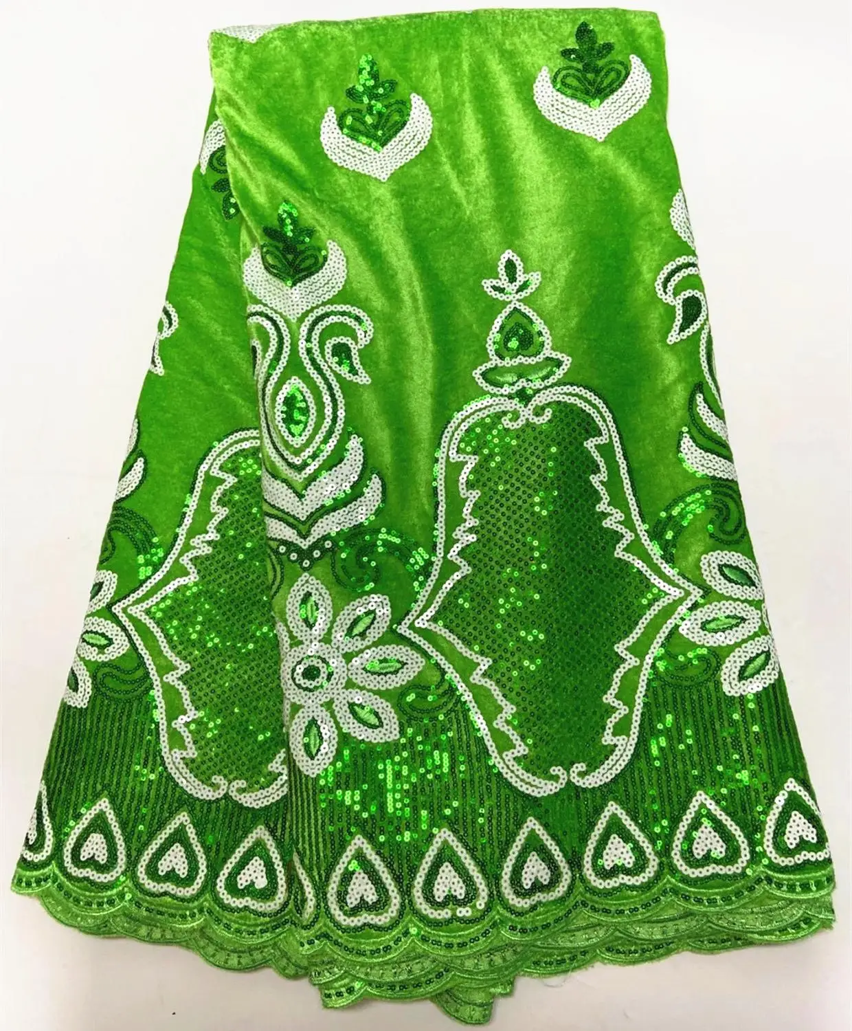 Африканская бархатная кружевная ткань с блестками 2020 высокое качество кружева