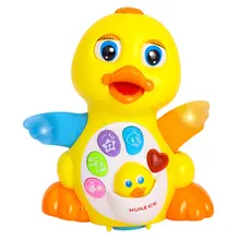 Игрушка 808 качели утка гусь Малыш Музыка электрическая игрушка головоломка будет бегать к танцам ревеня утка развивающие игрушки