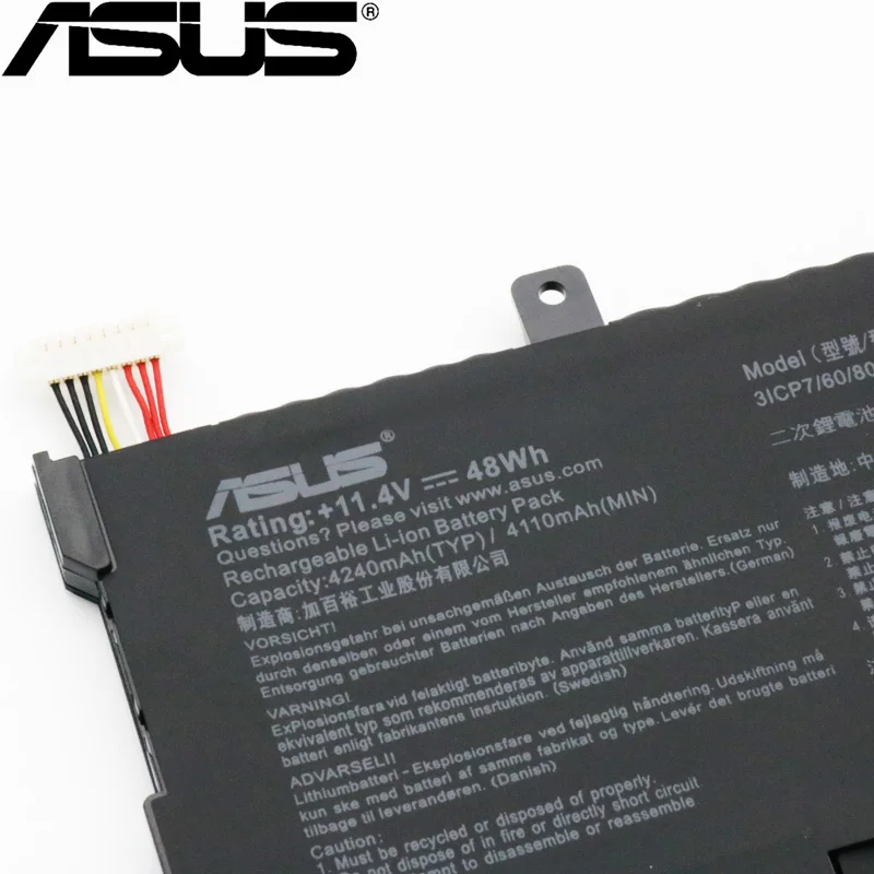 ASUS оригинальные 4110 мА/ч, B31N1429 для ASUS A501L A501LX A501L A501LB5200 K501U K501UX K501UB K501UW K501LB K501LX K501L 11,4 V 48Wh