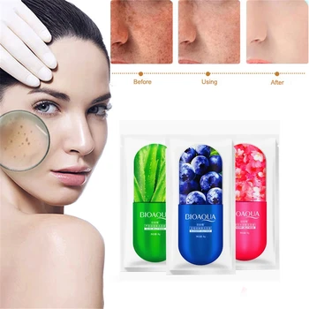 

IMAGES Acne Treatment Aloe Serum Face Pack Anti Acne Scar Removal Cream Skin Whitening Jelly Mask Pimple Remover Facial Masks