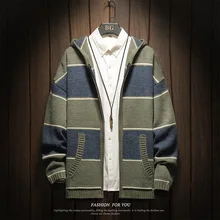 Осень и зима, Новое поступление, имитация кроличьего меха, утепленный кардиган с капюшоном, свитер, свободный свитер