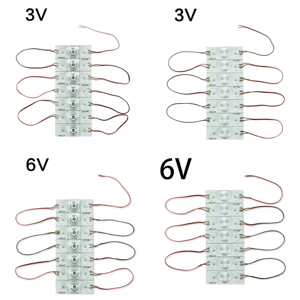 NEW 3V 6V SMD Lamp Beads with Optical Lens Fliter for 20-120 inch LED TV Repair