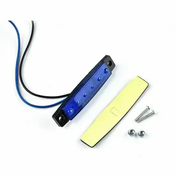 

6 LEDs Courtesy Light 12V-DC Waterproof PC Lens ABS Shell Replacement 10pcs