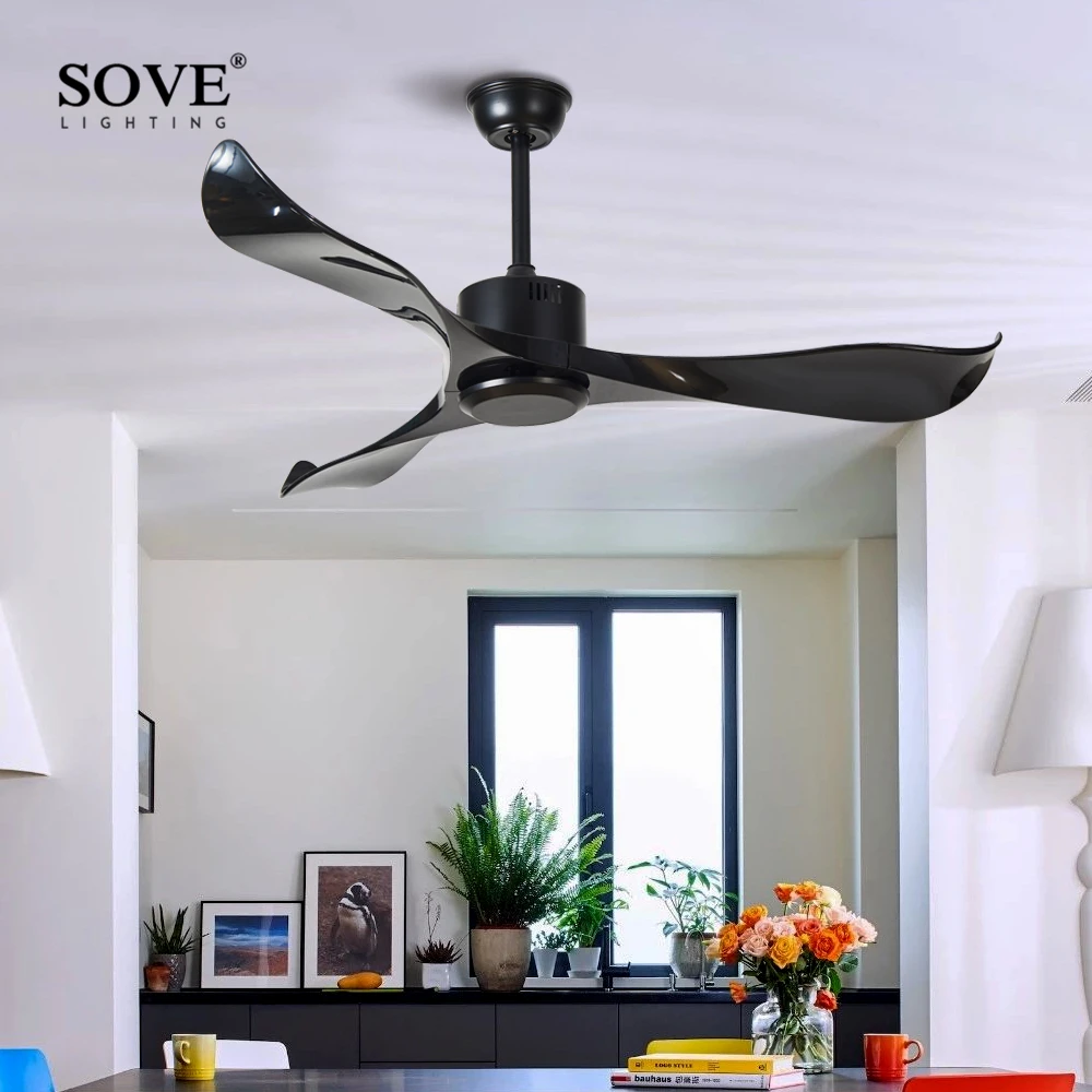 Sove Modern Ceiling Fans Without Light Remote Control White Plastic Blade Bedroom 220v Ceiling Fan Decor Ventilateur De Plafond Modern Ceiling Fan 220v Ceiling Fansceiling Fan Aliexpress