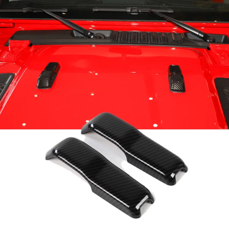 Передняя крышка капота из углеродного волокна для Jeep Wrangler JL- внешняя панель
