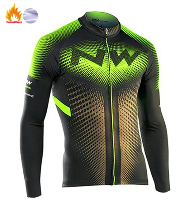 Northwave Pro Team Зимняя велосипедная Одежда дышащая Ropa Ciclismo с длинным рукавом MTB велосипедная одежда верхняя спортивная одежда - Цвет: 18
