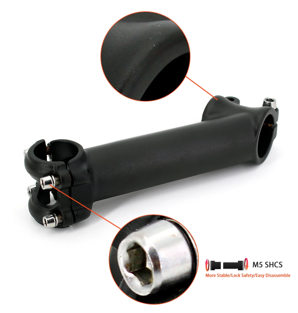 Description Picture 5 of itemBicycle Stem Riser 35 Degree Stem Bicycle 25.4*130mm Bike Handlebar Stem Mtb Road Bike Stem Ultralight Bike Stems MTB Parts