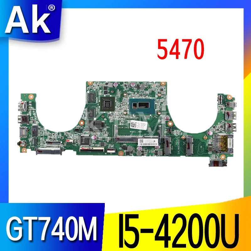 DAJW8CMB8E1 14-5470 Laptop motherboard For DELL Vostro 5470 original mainboard I5-4200U GT740M | Компьютеры и офис