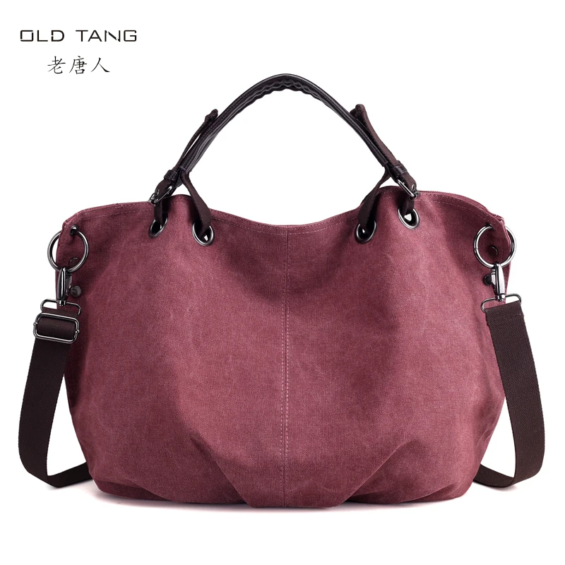 

OLD TANG Canvas Bag Designer luxury Handbag Female Bags For Women 2019 New Handbags Personality Fashion Ladies Shoulder Bag