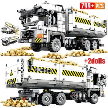 

2020 NEW 799pcs City Truck Building Blocks Technic Car Mechanical Earthmoving Vehicle Bricks Toys for Children