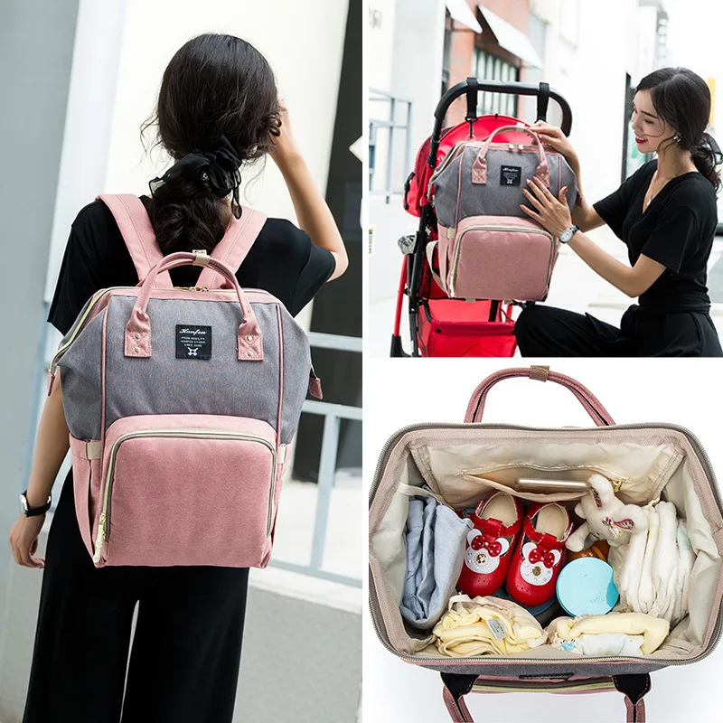 

Diaper Bag Multi-functional Large-Volume chu xing bao Waterproof Mummy Bag Brand New Upgrade Mummy Backpack Manufacturers Direct