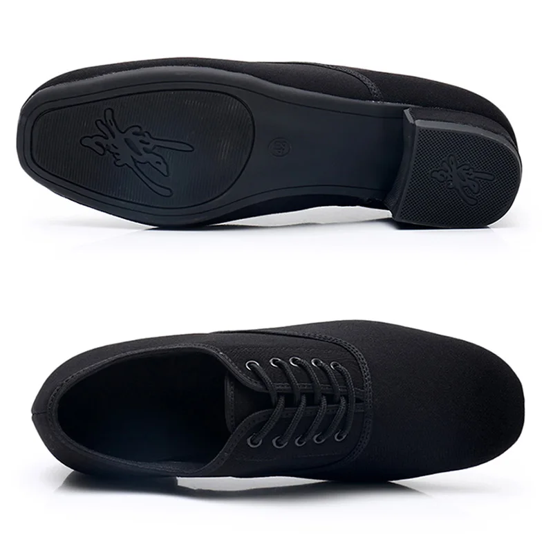 DIPLIP New Modern Men's Ballroom Dance Tango Flamenco Shoes Oxford Cloth  Dance Shoes Latin Dance Shoes