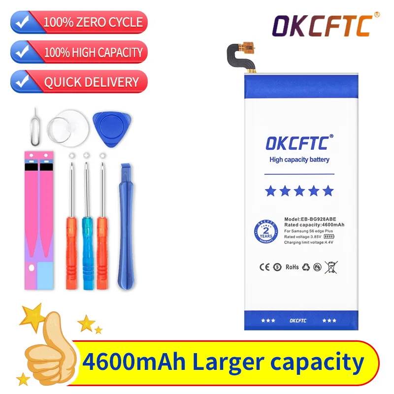 

Orginal EB-BG928ABE 4600mAh Battery For Samsung S6 edge Plus SM-G9280 G928P G928F G928V G9280 G9287 Plus S6edge+