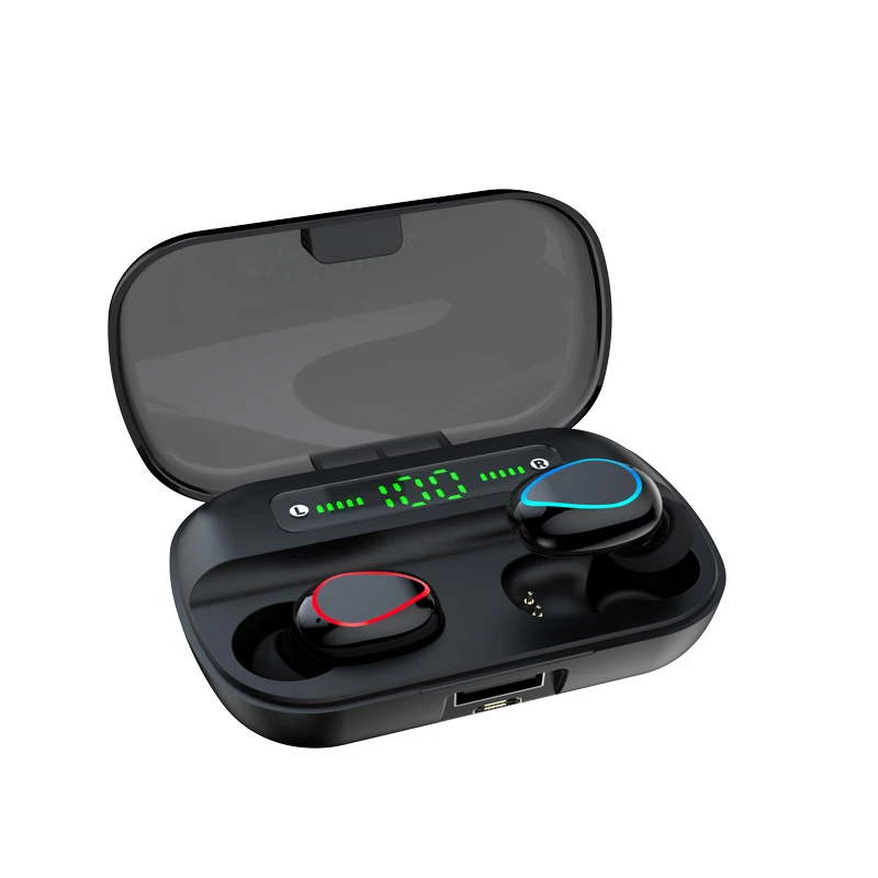 Classic MiniTWS Q82 Wireless 8D surround stereo Earphones Bluetooths 5 0 In Ear Sport Earphone with 2000mah power bank headset