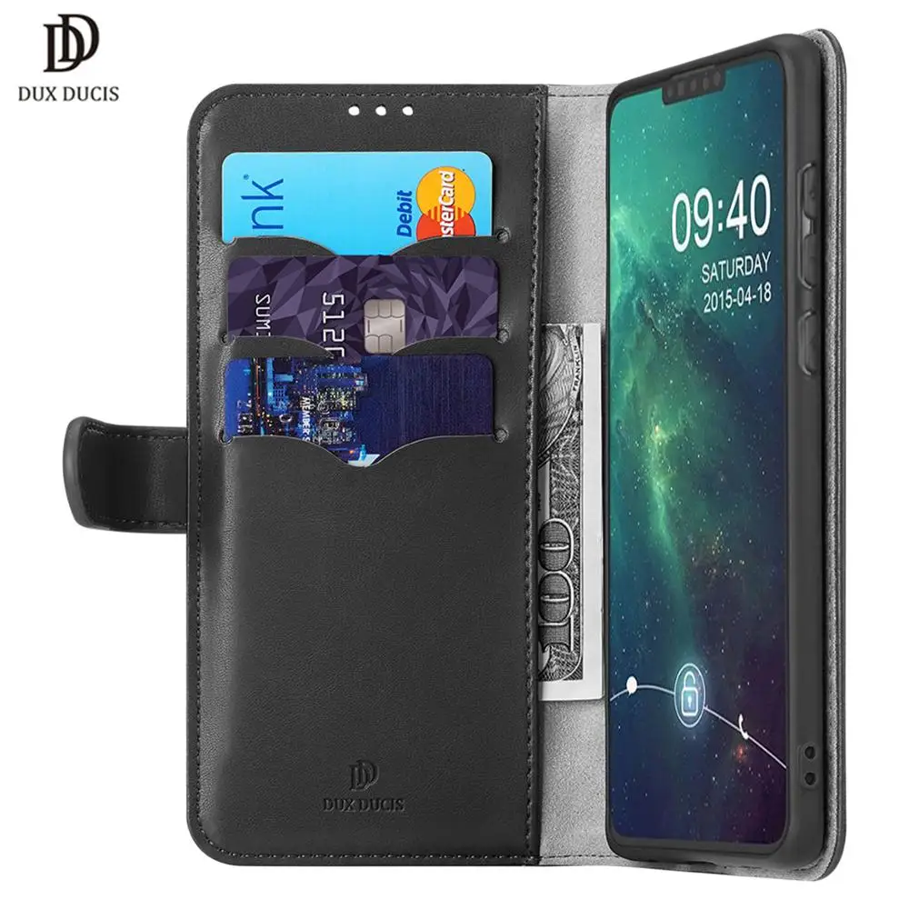 DUX DUCIS Флокированный кожаный флип-чехол для huawei mate 30 роскошный Магнитный