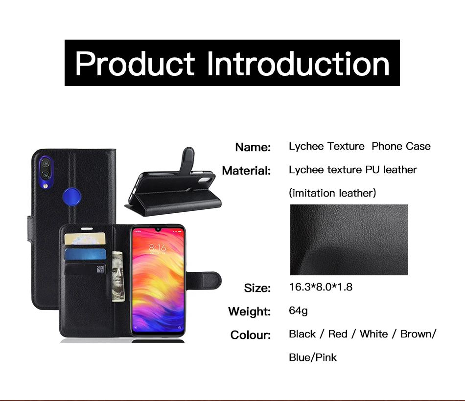 ACCEZZ полная защита флип чехол для телефона для Xiaomi Redmi Note 7 кошелек сумка чехол s для Redmi Note 7 крышка оболочка с кармашком для карт