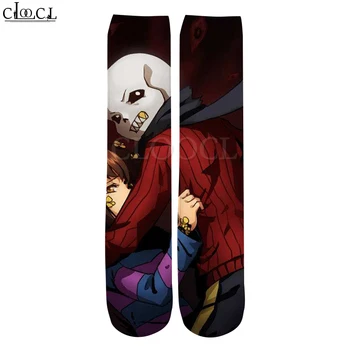 

CLOOCL Drop Shipping 2020 New Fashion Mens 3D Printed Socks Game Undertale Men Women Casual Straight Socks