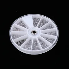 600 шт. в 1 комплект Заклепки головки винты гайки круглый пластиковый чехол из нержавеющей стали для бизнес-магазина или дома