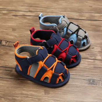 

PU Leather Summer Toddler Newborn Baby Boy Soft Walking Shoes Prewalker Sandals 0-18M 2019 nti-wear