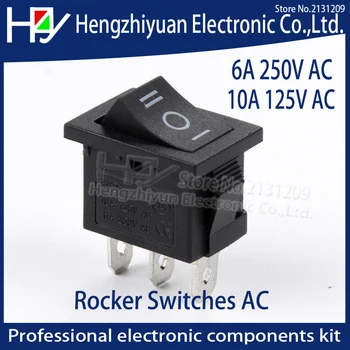 

KCD1 3 position rocker switch 3 pins on off on snap switch ON-OFF-ON ship type switch 6A 250V AC 10 A125V AC