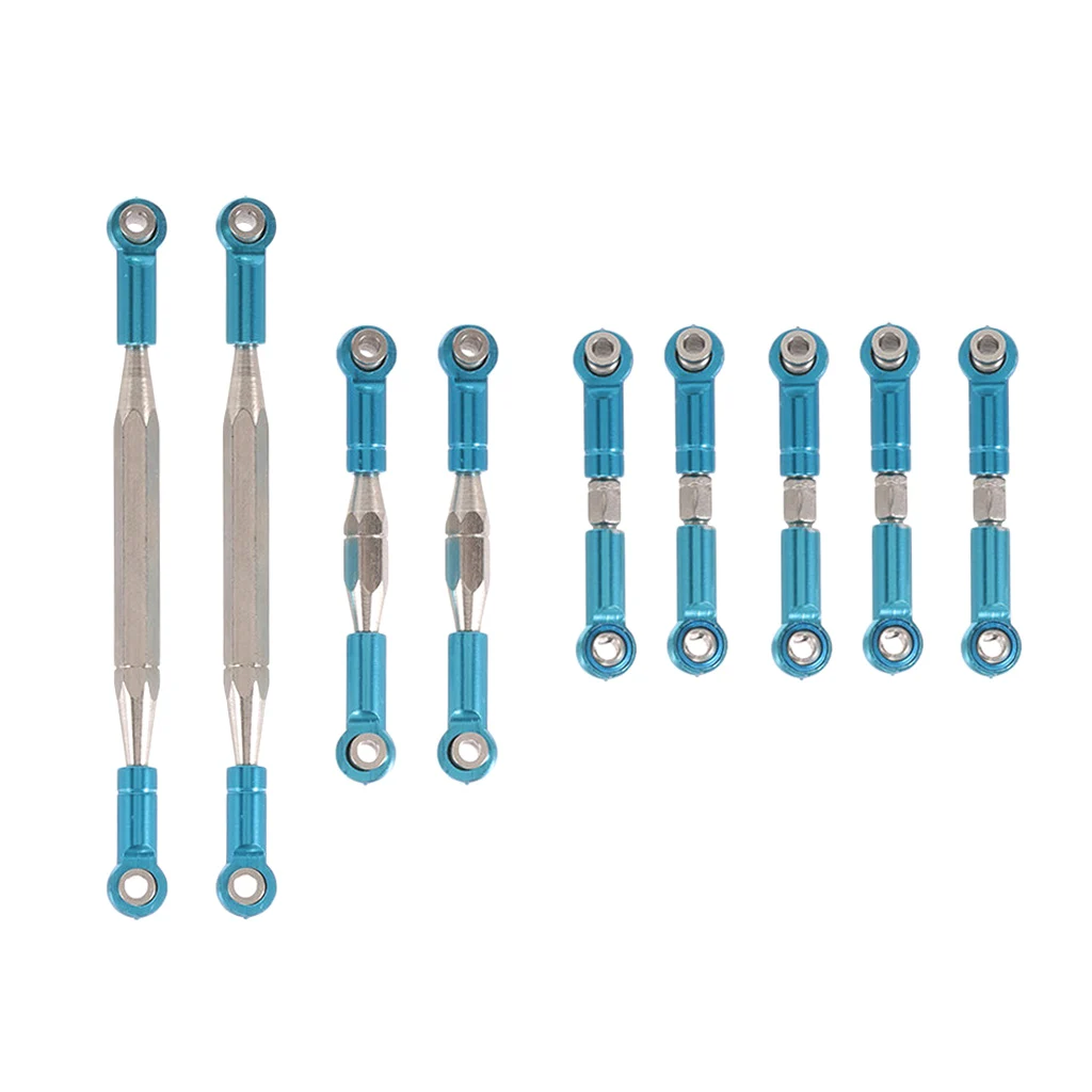 9pcs RC Car Steering Linkage Pulling Steering Rod For WLtoys 12428 FY-03 