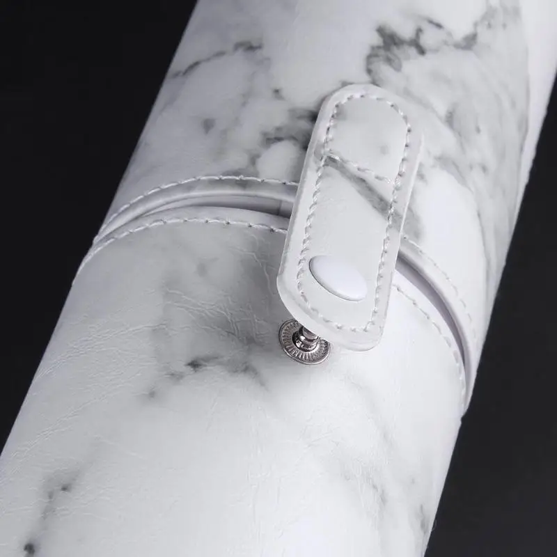 Путешествия PU Marbling макияж кисти подставка для ручек, для хранения косметичка