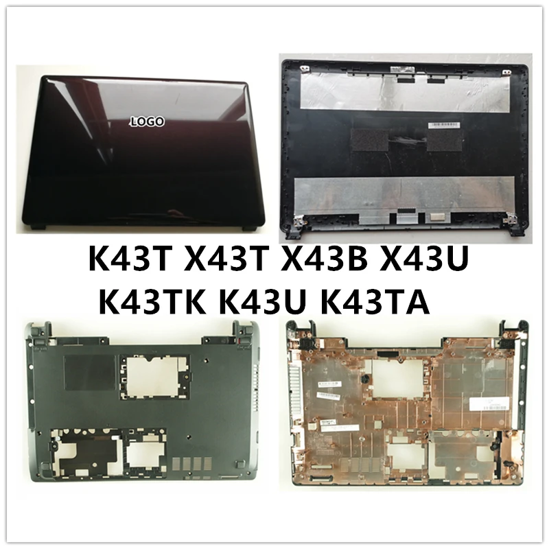 新しいasus K43T X43T X43B X43U K43TK K43U K43TA lcd背面カバートップケース/フロントベゼル/パーム