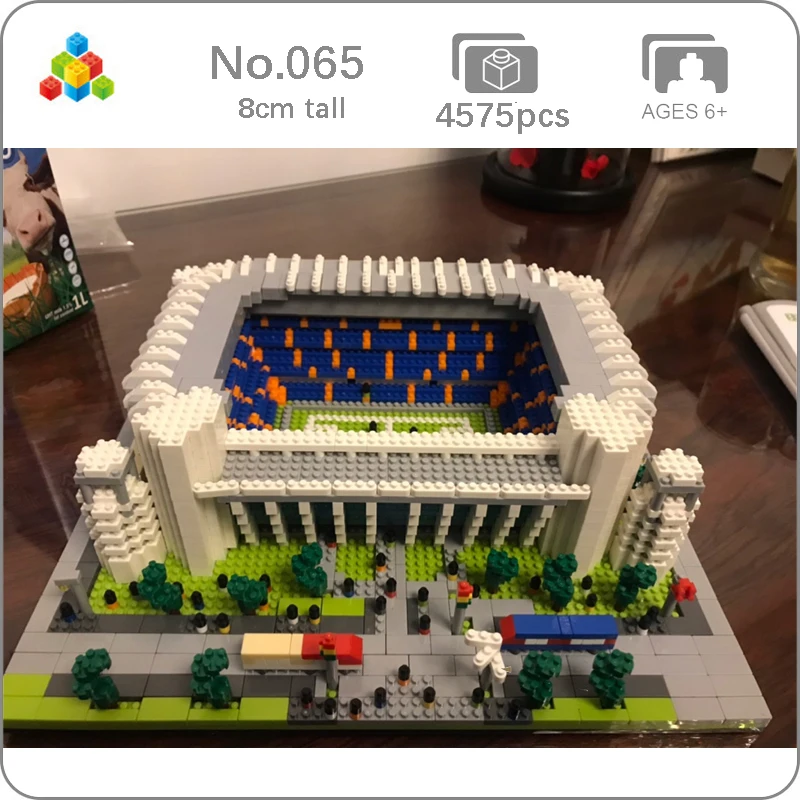 

YZ World Famous Real Madrid Club Football Field Stadium 3D Model Mini Diamond Blocks Bricks Building Toy Toy for Boys Children