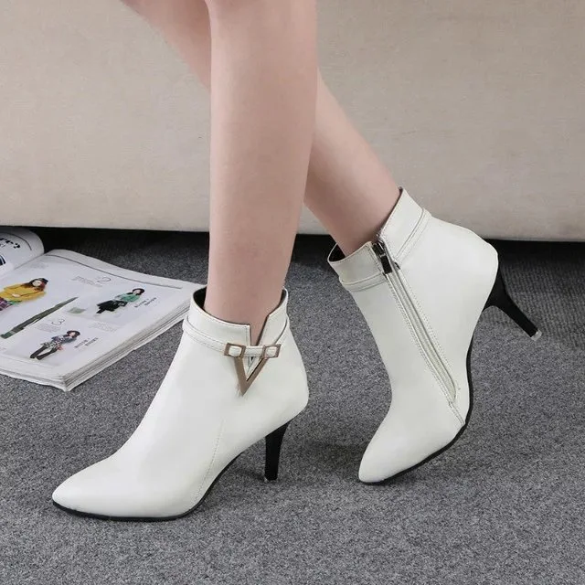 

2017 Autumn And Winter New Style Solid Color WOMEN'S Boots Waterproof Platform nv pi xue Side Zipper Martin Boots WOMEN'S Shoes