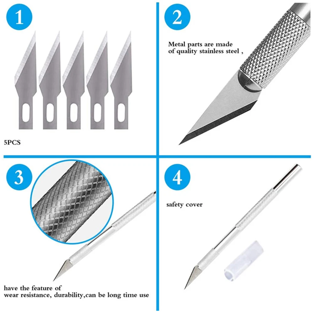 Basic Craft Vinyl Weeding Tools Set DIY Sewing Stitching Punch Carving Kit Silhouettes Cameos Lettering Handmade Tool